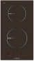 Corbero CCIG2902D| Placa de inducción de 29 cm, 2 zonas, Negro