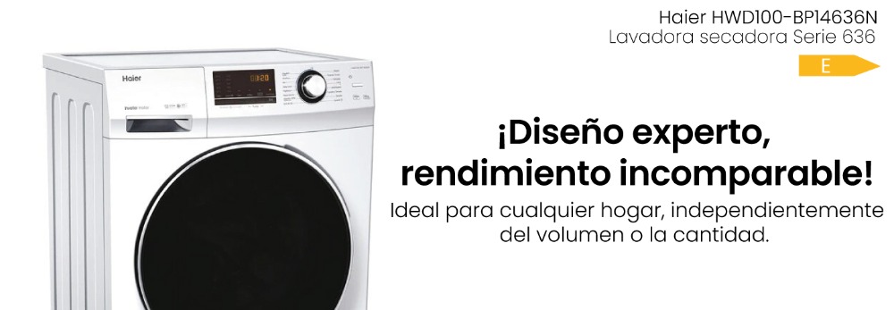 oferta lavadora secadora HAIER HW100-BP14636N Lavadora Serie 636